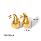 Teardrop Statement Pin Earrings JLT11749 Just Lil Things