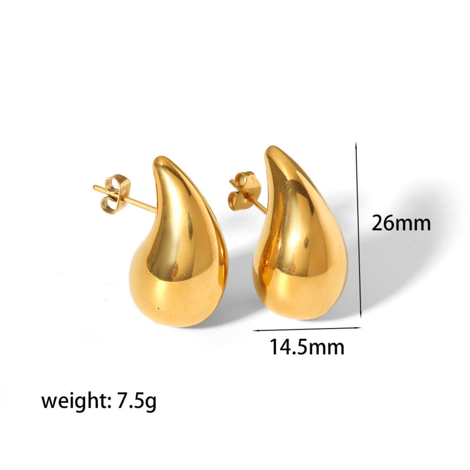 Teardrop Statement Pin Earrings JLT11749 Just Lil Things