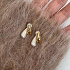 Dual Water Droplets Pin Earrings JLT12847 Just Lil Things