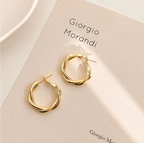 Tiny twisted Hoops GENERAL