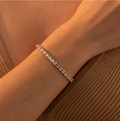 Gold Tennis Bracelet | Dainty Crystal Bracelet | Minimalist Luxury Bracelet for Women TASARA