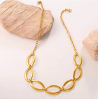 Chunky Gold Link Necklace | Minimalist Statement Chain Necklace | Trendy Gold Jewelry for Women TASARA