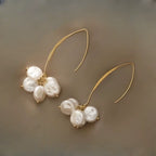 Multiple Hoop white pearl Earrings JLT11104 Just Lil Things