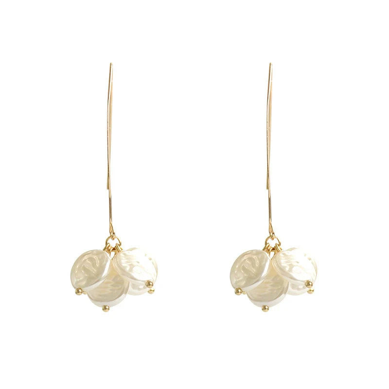 Multiple Hoop white pearl Earrings JLT11104 Just Lil Things