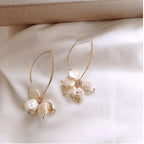 Multiple Hoop white pearl Earrings JLT11104 Just Lil Things