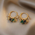 Multicolour Gemstone Hoop Earrings JLT11533 Just Lil Things