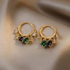 Multicolour Gemstone Hoop Earrings JLT11533 Just Lil Things