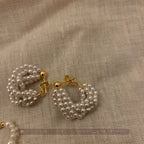 Statement Clustered Pearl Earrings JLT11768 Just Lil Things