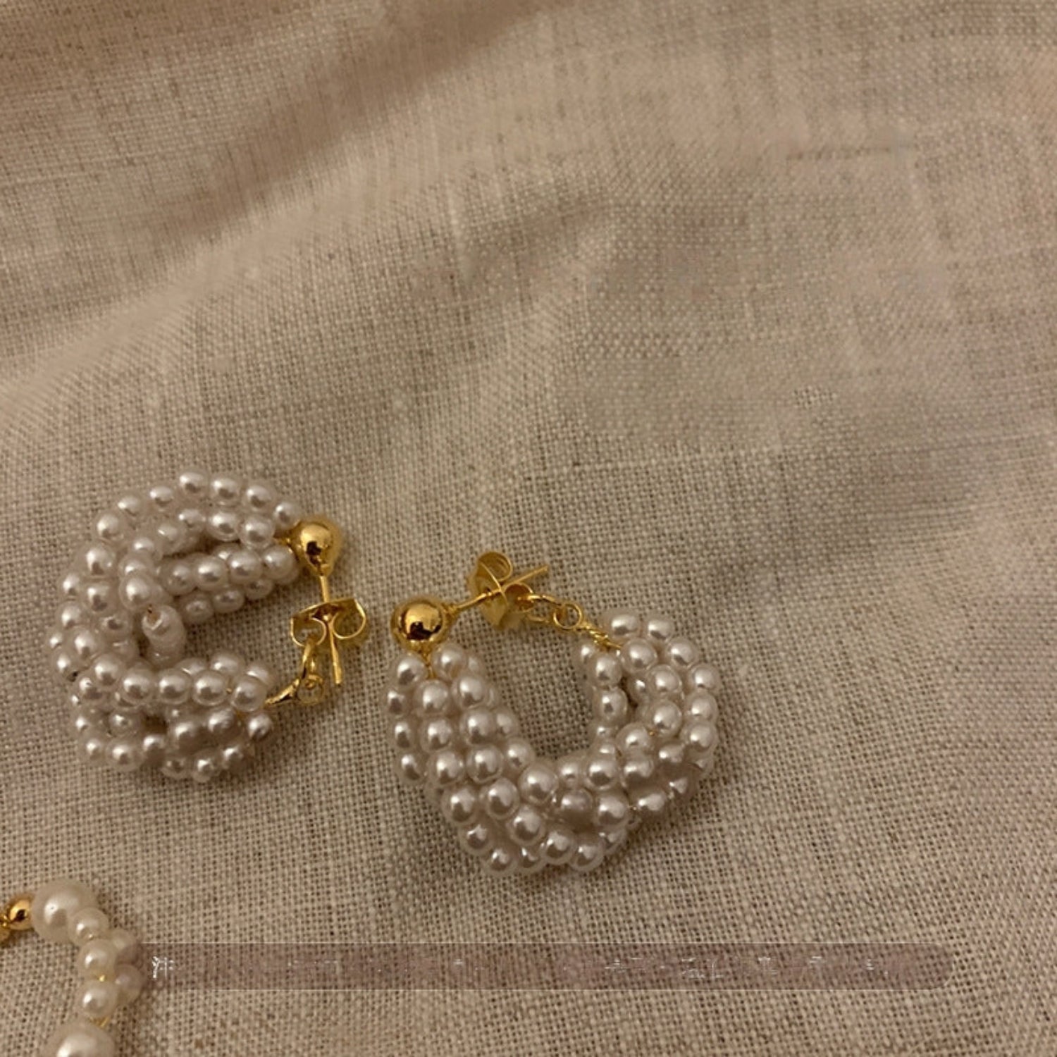 Statement Clustered Pearl Earrings JLT11768 Just Lil Things