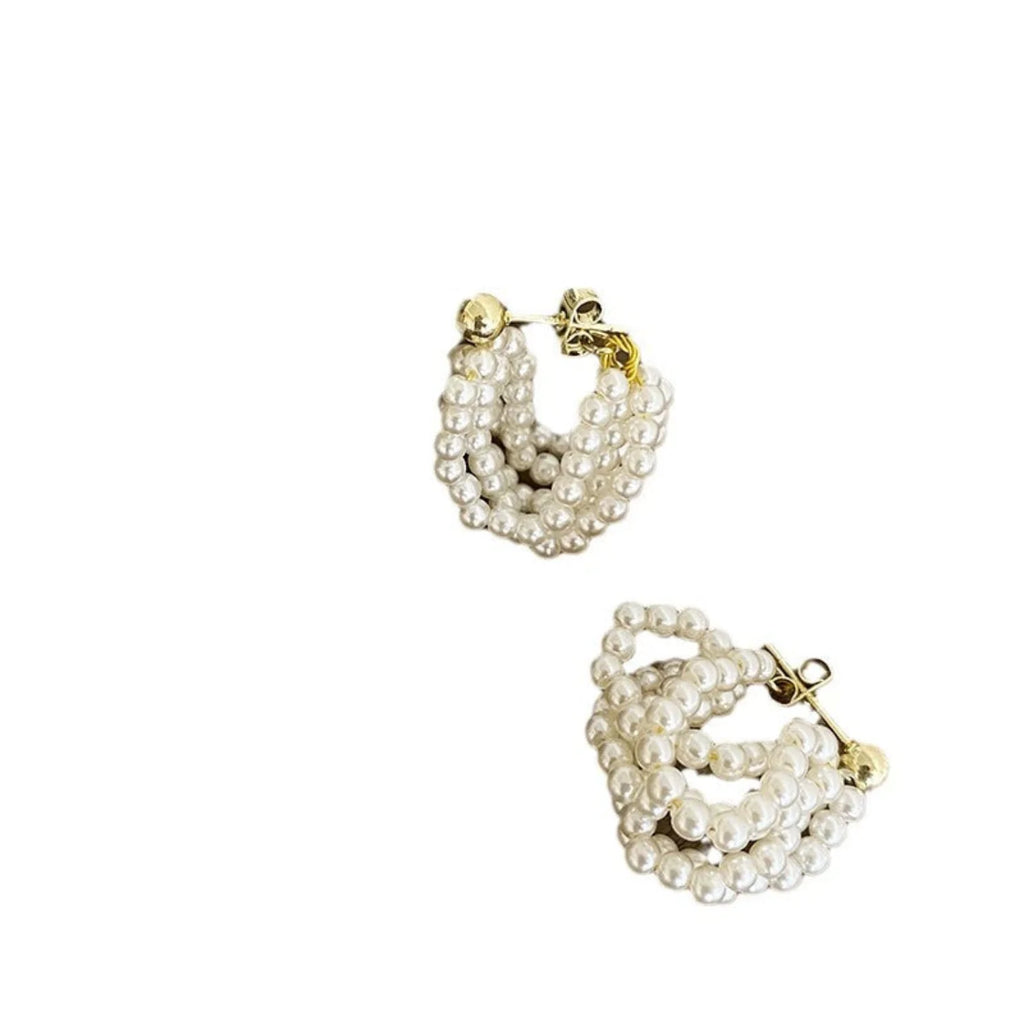 Statement Clustered Pearl Earrings JLT11768 Just Lil Things