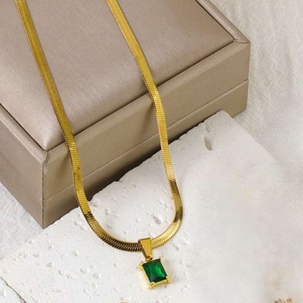 Royal Emerald Drop JLTN0610 Just Lil Things